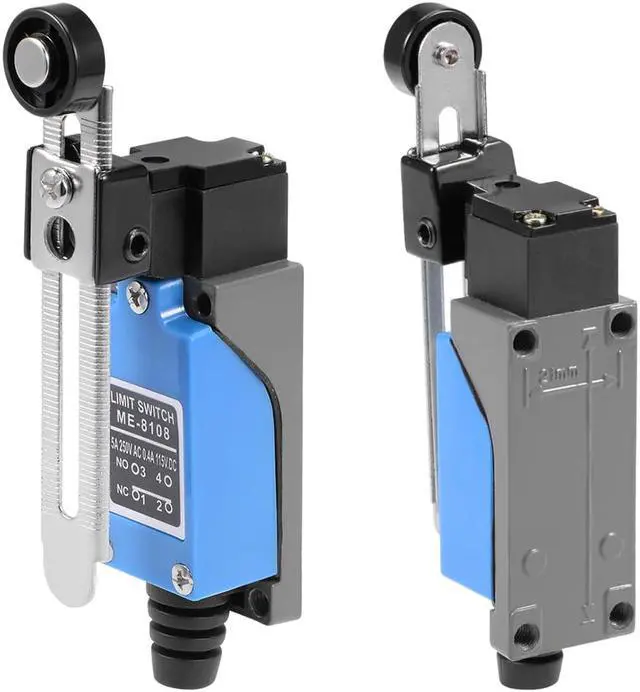 Alt view image 2 of 5 - ME-8108 Adjustable Roller Lever Arm Momentary Limit Switch 1NC+1NO 5Pcs