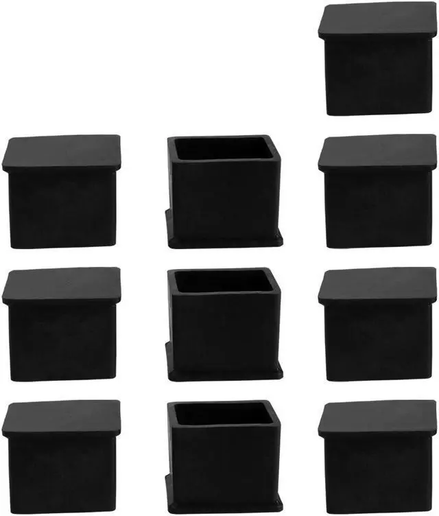 Main image of Table Leg Cap End Tip Feet Cover Furniture Glide Floor Protector 10pcs 0.79" x 1.18" (20x30mm) Inner Size, Reduce Noise Prevent Scratch