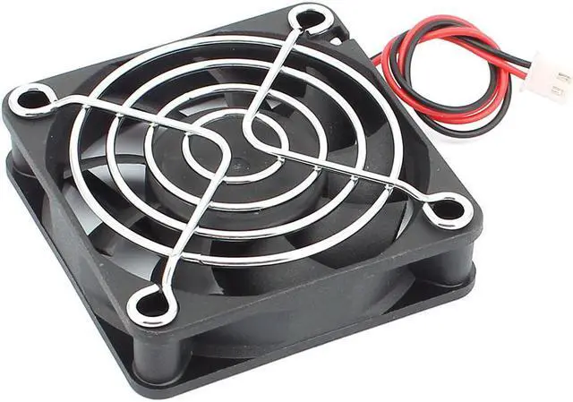 Alt view image 2 of 3 - DC 12V 60mmx60mmx15mm 9 Vanes Cooling Cooler Fan w Metal Finger Guard