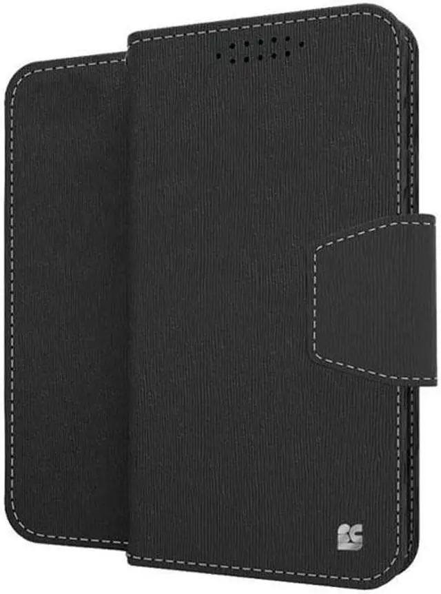 Alt view image 2 of 5 - BLACK INFOLIO WALLET CREDIT CARD ID CASE STAND FOR SAMSUNG GALAXY S6 EDGE PLUS +