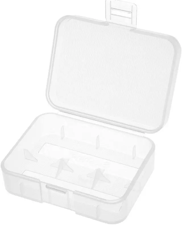 Alt view image 3 of 5 - Battery Storage Case Holder Transparent For 2 x 18500 Battery Capacity