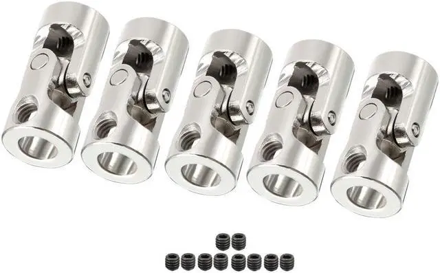 Main image of 5pcs 6mm to 6mm Rotatable Universal Steering Shaft U Joint Coupler L23XD11