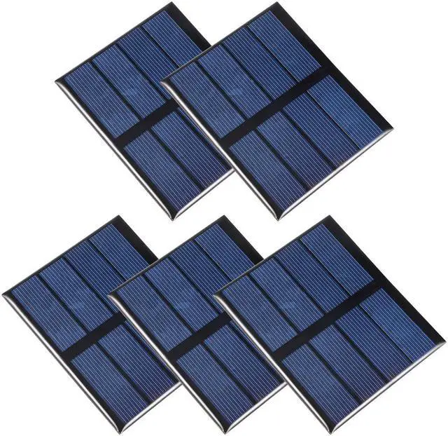Main image of 5Pcs 0.6W 2V Mini Solar Panel Module DIY Polysilicon for Toys Charger