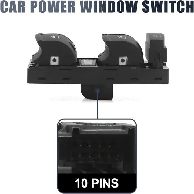 Alt view image 4 of 4 - Driver Side Power Window Switch for Audi A3 A6 S6 C6 Allroad Q7 RS6 4F0959851F