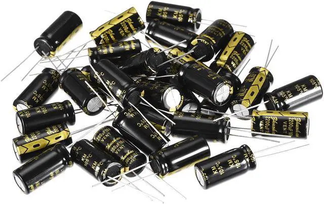 Main image of Aluminum Radial Electrolytic Capacitor 2200uF 16V Life 10 x 20 mm Black 30pcs