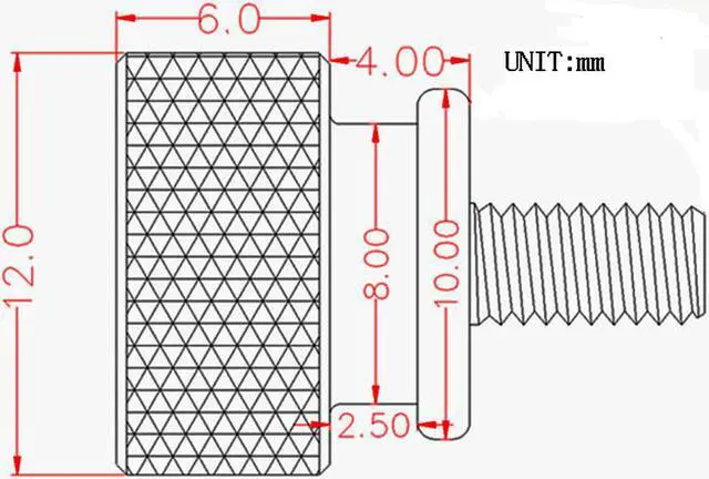Alt view image 3 of 3 - Computer PC Case Fully Threaded Knurled Thumb Screws Purple 6#-32 4pcs