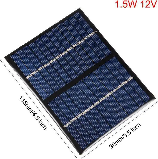 Alt view image 2 of 5 - 1.5W 12V Small Solar Panel Module DIY Polysilicon for Toys Charger