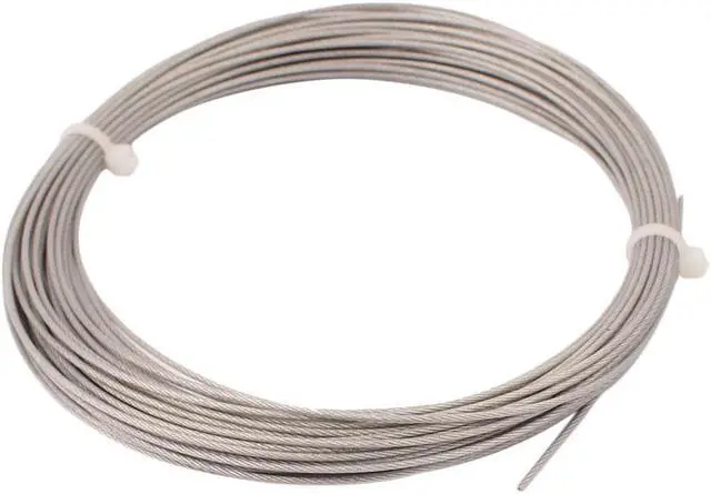 Main image of 10M Length 1mm Diameter Plastic Coated Flexible Steel Wire Cable Rope