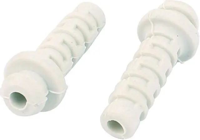 Alt view image 2 of 2 - Unique Bargains 10pcs 3mm Inner Dia Rubber Strain Relief Cord Boot Protector Cable Sleeve White