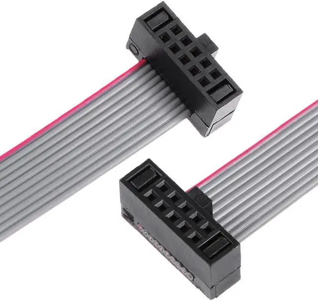 Alt view image 5 of 5 - IDC 10 Pins Connector Flat Ribbon Cable Female Connector 20cm 1.27mm Pitch,2pcs