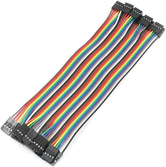 Main image of 10pcs 2.54mm Pitch 4Pin-4Pin F/F Solderless Jumper Cable Wire Connector 20cm