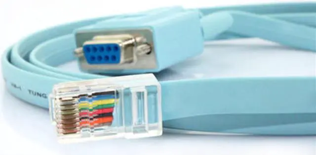 Alt view image 7 of 7 - Unique BargainsRouters Network RJ45 to 9-pin RS232 DB9 Cable Wire Convertor Blue 6Ft