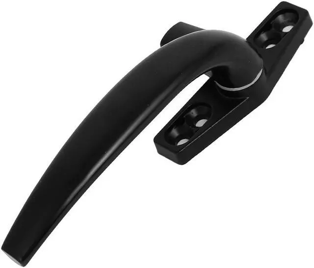 Alt view image 5 of 6 - Aluminum Alloy Casement Window Locking Handle Grip Right Hand Black 4pcs
