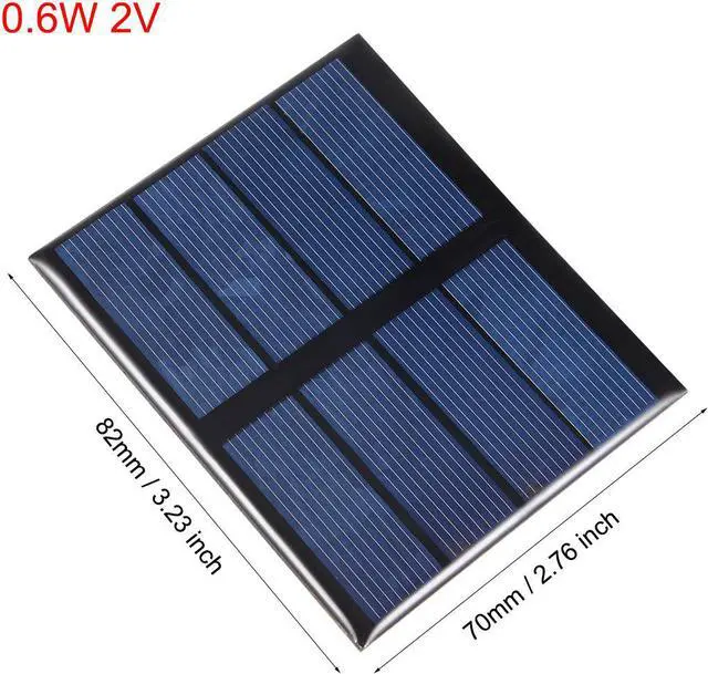 Alt view image 2 of 5 - 5Pcs 0.6W 2V Mini Solar Panel Module DIY Polysilicon for Toys Charger