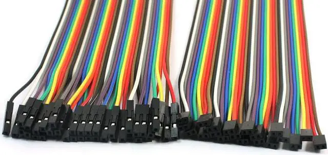 Alt view image 2 of 2 - 60Pcs 20cm 2.0mm to 2.54mm Female Connector Jumper Cable Test Line Colored