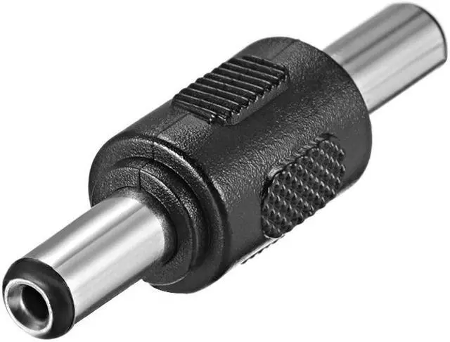 Alt view image 3 of 3 - 10Pcs DC Male to Male Connector 5.5mm x 2.5mm Power Cable Jack Adapter Black