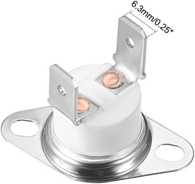Alt view image 10 of 10 - KSD9700 Thermostat, 70 Normally Close Temperature Switch Thermal Switch, N.C 5A Metal Bimetal Temperature Controller 2pcs