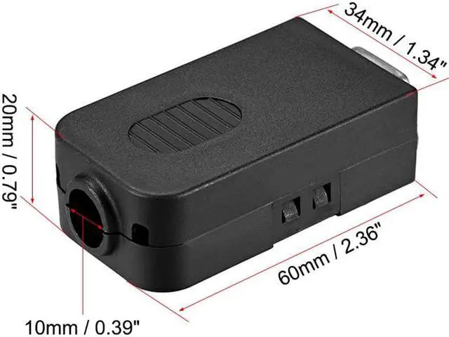 Alt view image 2 of 3 - D-sub DB15 Breakout Board Connector with Case 15 Pin 3-row Female Port Solderless Terminal Block Adapter with Thumb Screws