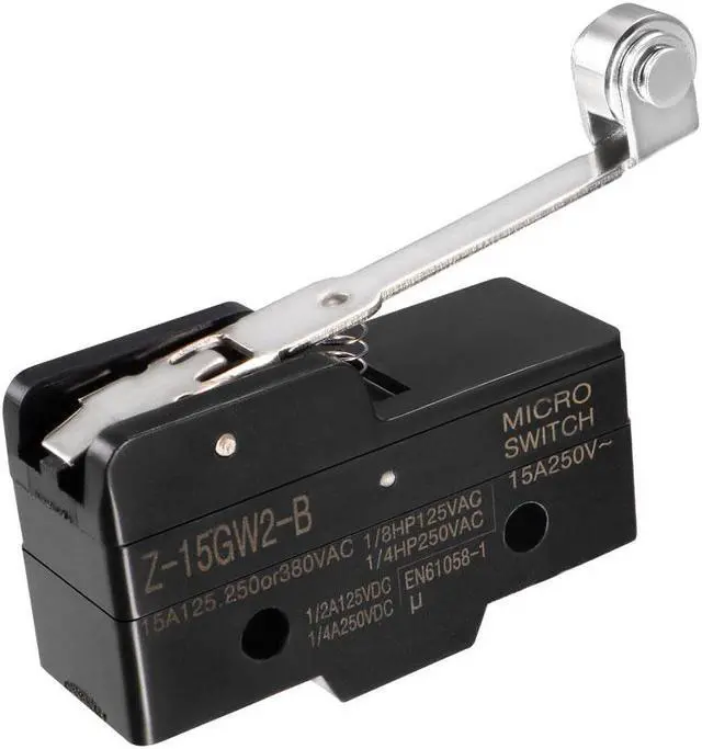 Main image of Z-15GW2-B 1NO + 1NC Long Hinge Roller Lever Micro Action Switch