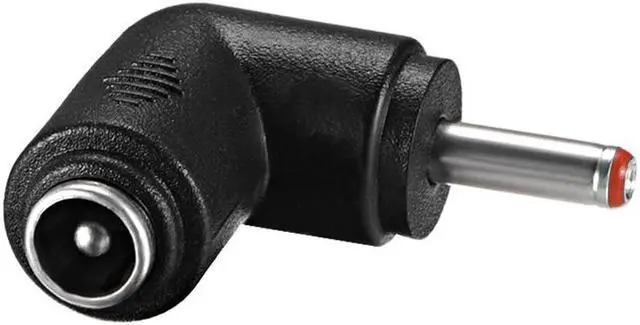 Alt view image 3 of 3 - DC Power Connector 90 Degree Right Angle 5.5mm x 2.1mm Female to 3.5mm x 1.35mm Male Coupler Adapter Converter 3Pcs