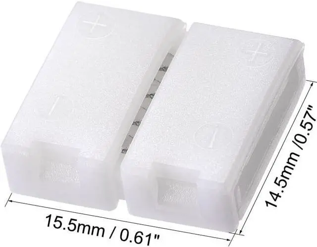 Alt view image 2 of 3 - 10mm 4P LED Strip Connector Solderless for 5050 3528 RGB 4 Conductor Multicolor Strip Lights Strip to Strip 20Pcs