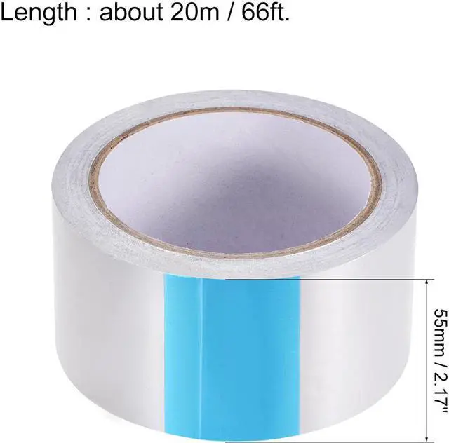 Alt view image 2 of 2 - Heat Resistant Tape - High Temperature Heat Transfer Tape Aluminum Foil Adhesive Tape 55mm x 20m(66ft)