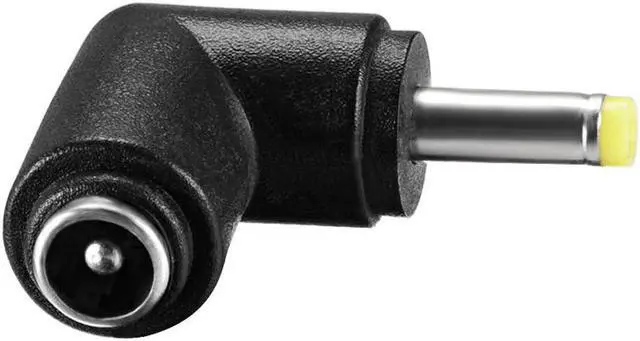 Alt view image 3 of 3 - DC Power Connector 90 Degree Right Angle 4.0mm x 1.7mm Male to 5.5mm x 2.1mm Female Coupler Adapter Converter 5Pcs