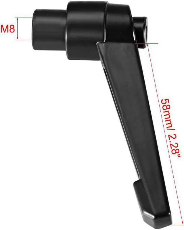 Alt view image 3 of 4 - M8 Handle Adjustable Clamping Lever Thread Push Button Ratchet Female Threaded Stud 3 Pcs