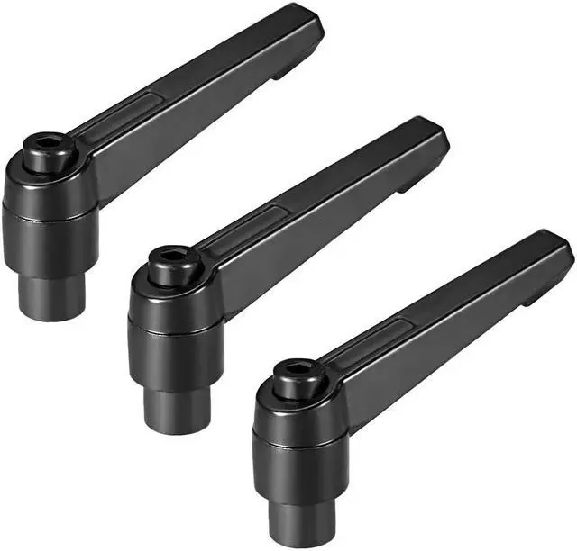 Main image of M8 Handle Adjustable Clamping Lever Thread Push Button Ratchet Female Threaded Stud 3 Pcs