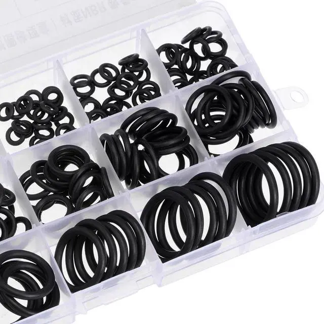 Alt view image 2 of 3 - O-Rings Assortment Kit, 200pcs Metric Rubber Seal Rings Set for Plumbing Automotive Repair