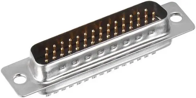 Alt view image 4 of 4 - D-sub Connector Male Plug 44-pin 3-row Port Terminal Breakout Solder Type for Mechanical Equipment CNC Computers Black Pack of 4