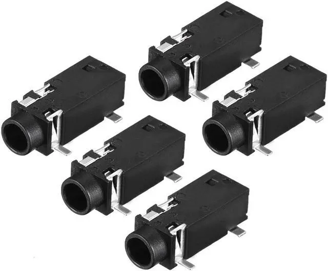 Main image of 3.5 mm Audio Jack Connector PCB Mount Female Socket 5 Pin PJ-328 5pcs