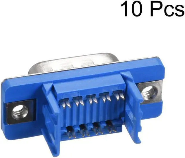 Alt view image 2 of 4 - IDC D-Sub Ribbon Cable Connector 9-pin 2-row Male Plug IDC Crimp Port Terminal Breakout for Flat Ribbon Cable Pack of 10