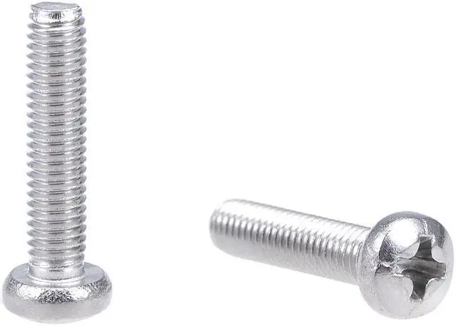 Main image of M3x14mm Machine Screws Pan Phillips Cross Head Screw 304 Stainless Steel Fasteners Bolts 30Pcs
