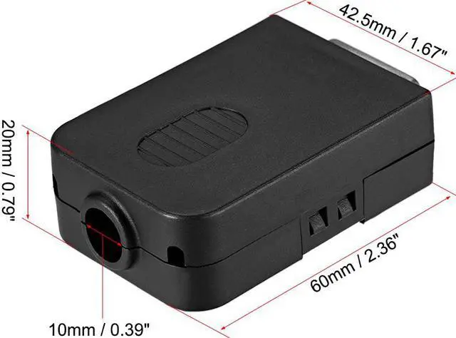 Alt view image 2 of 3 - D-sub DB15 Breakout Board Connector with Case 15 Pin 2 Row Female Port Solderless Terminal Block Adapter with Thumb Screws