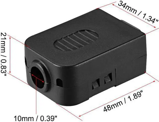 Alt view image 2 of 3 - D-sub DB9 Breakout Board Connector with Case 9 Pin 2-row Female Port Solderless Terminal Block Adapter with Thumb Scews