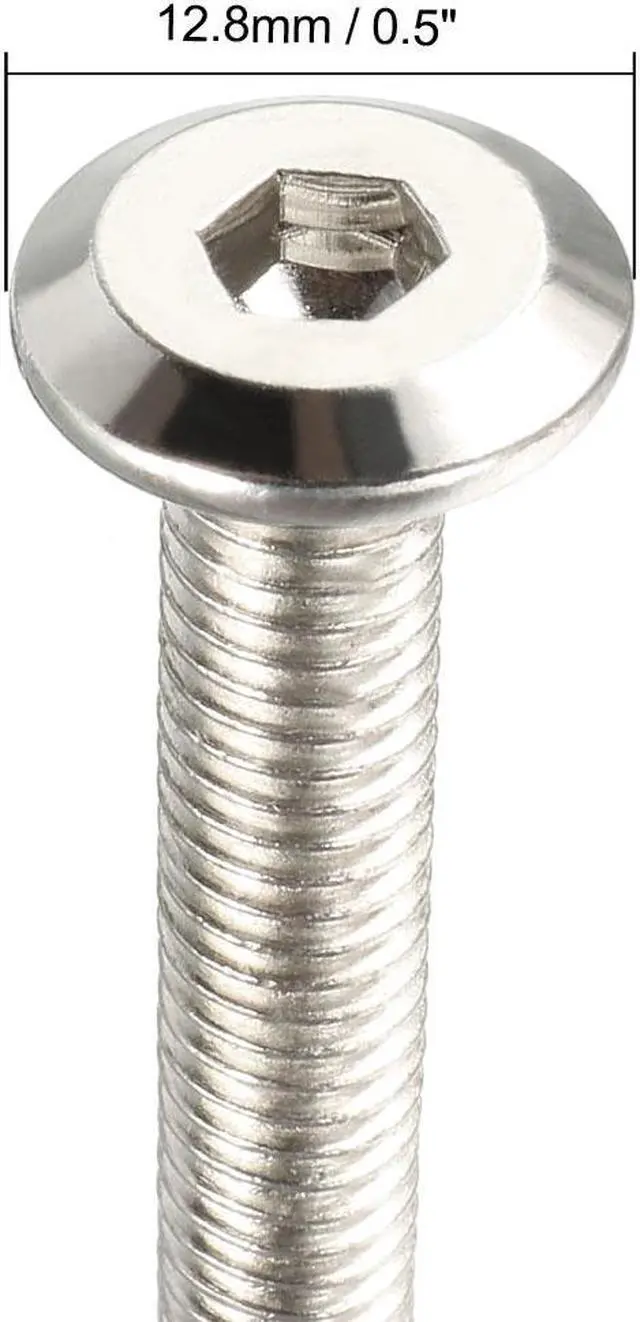 Alt view image 4 of 4 - M6x35mm Hex Socket Head Screws Furniture Bolts Fastener Carbon Steel 10pcs