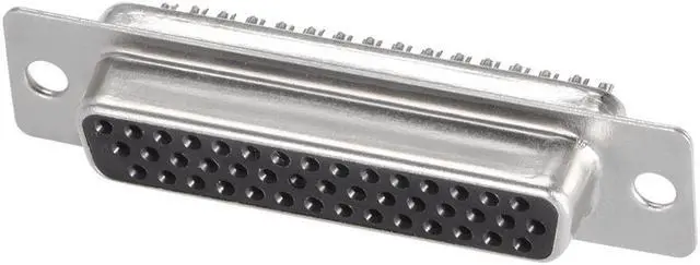 Main image of D-sub Connector DB44 Female Socket 44-pin 3-row High Density Port Terminal Breakout for Mechanical Equipment CNC Computers Pack of 1