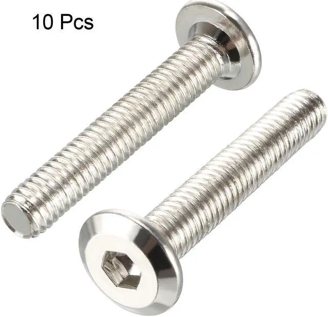 Alt view image 2 of 4 - M6x35mm Hex Socket Head Screws Furniture Bolts Fastener Carbon Steel 10pcs
