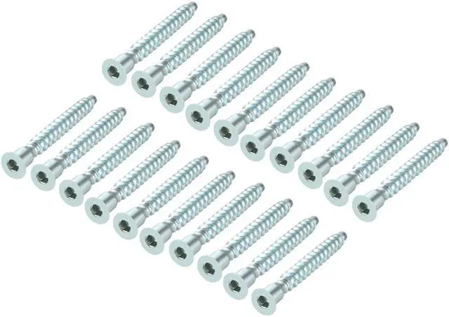 Main image of Furniture Confirmat Screw 7x59mm Hex Socket Cap Zinc Plated 20pcs