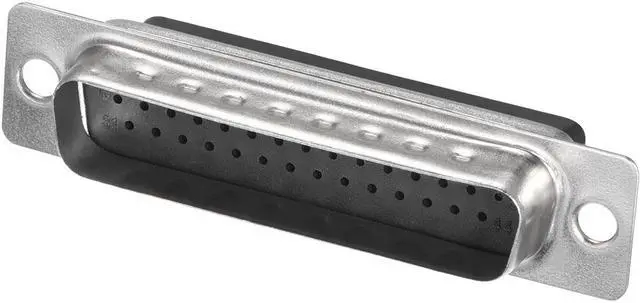 Main image of D-sub Connector Male Plug 44-position 3-row Crimp Style Port Terminal Breakout for Mechanical Equipment Black Pack of 1