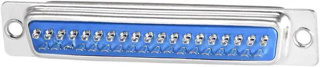 Alt view image 3 of 4 - D-sub Connector Male Plug 37-pin 2-row Port Terminal Breakout Solder Type for Mechanical Equipment CNC Computers Blue Pack of 4