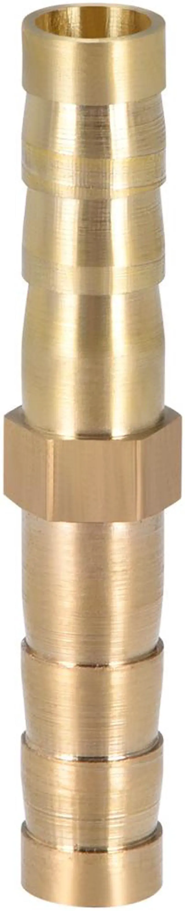 Main image of 6mm or 15/64" ID Brass Hose Barb Fitting Straight Connector Joiner Air Water Fuel Boat