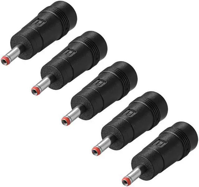 Main image of DC Power Connector 5.5mm x 2.1mm Female to 3.5mm x 1.35mm Male Coupler Adapter Converter 5Pcs