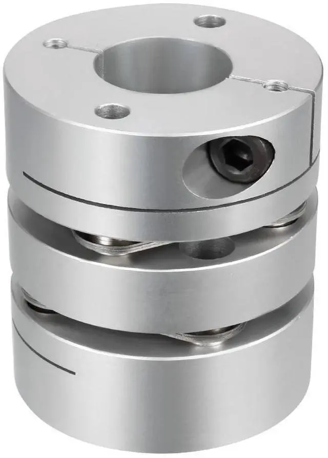 Main image of 16mmx19mm Clamp Tight Motor Shaft 2 Diaphragm Coupling Coupler