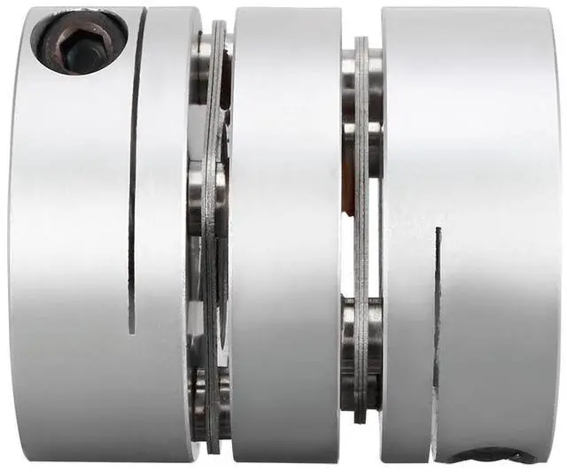 Alt view image 4 of 5 - 16mmx19mm Clamp Tight Motor Shaft 2 Diaphragm Coupling Coupler