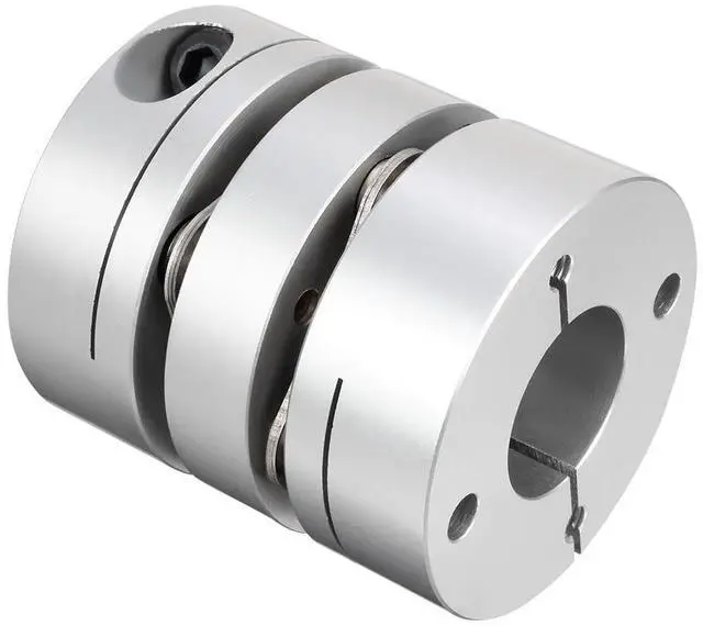 Alt view image 3 of 5 - 16mmx19mm Clamp Tight Motor Shaft 2 Diaphragm Coupling Coupler