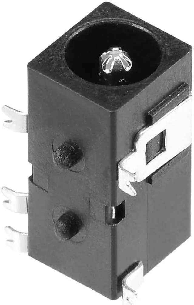 Alt view image 4 of 4 - PCB Mount 4.0mm x 1.7mm 5 Pin Audio Video DC Power Connector Socket DC098 Black 10Pcs