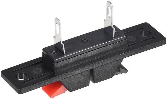 Alt view image 3 of 3 - 2 Way Spring Speaker Terminal Clip Push Release Connector Audio Cable Terminals Strip Block WP2-35 4Pcs