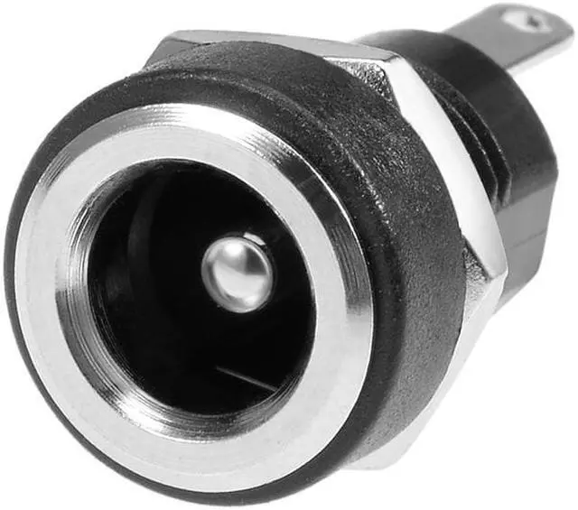 Alt view image 5 of 5 - PCB Mount DC Connector DC022B 5.5mm x 2.1mm 2 Pin Audio Video Socket Black 15Pcs